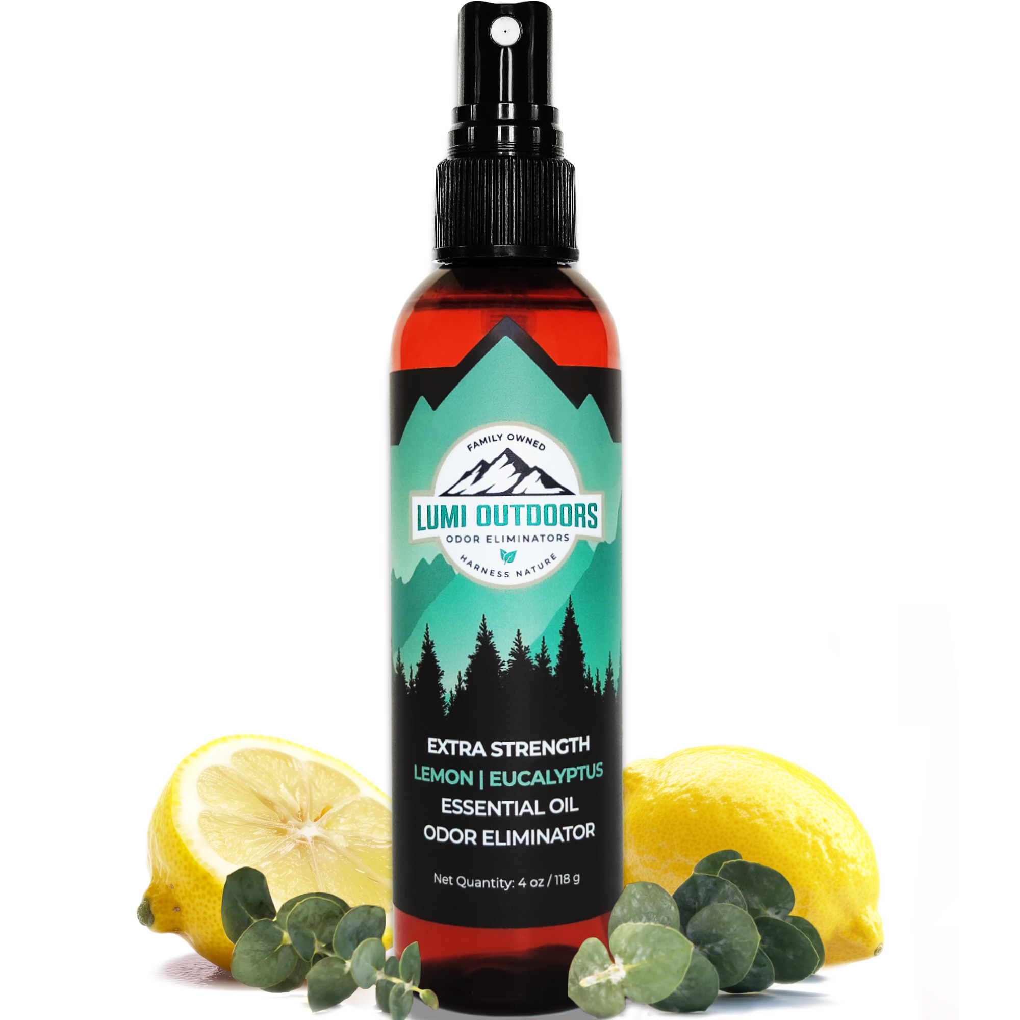 Lumi Outdoors Natural Shoe Deodorizer Spray | Lemon & Eucalyptus
