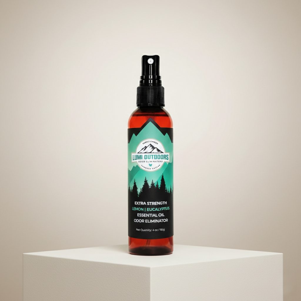 Lumi Outdoors Natural Shoe Deodorizer Spray | Lemon & Eucalyptus